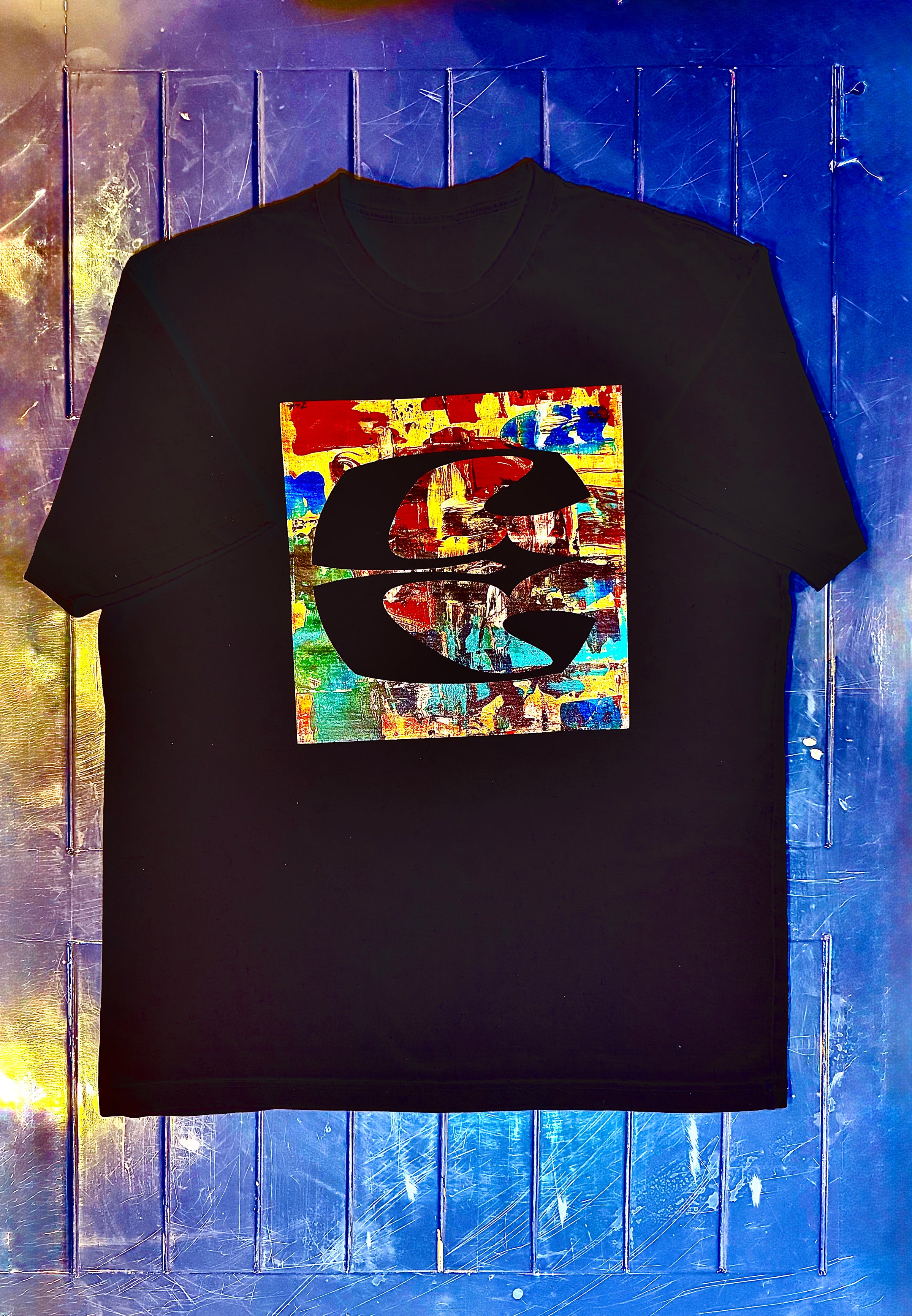 Bourgeoisi-E Ensemble | Black T-Shirt | E-na Art Design