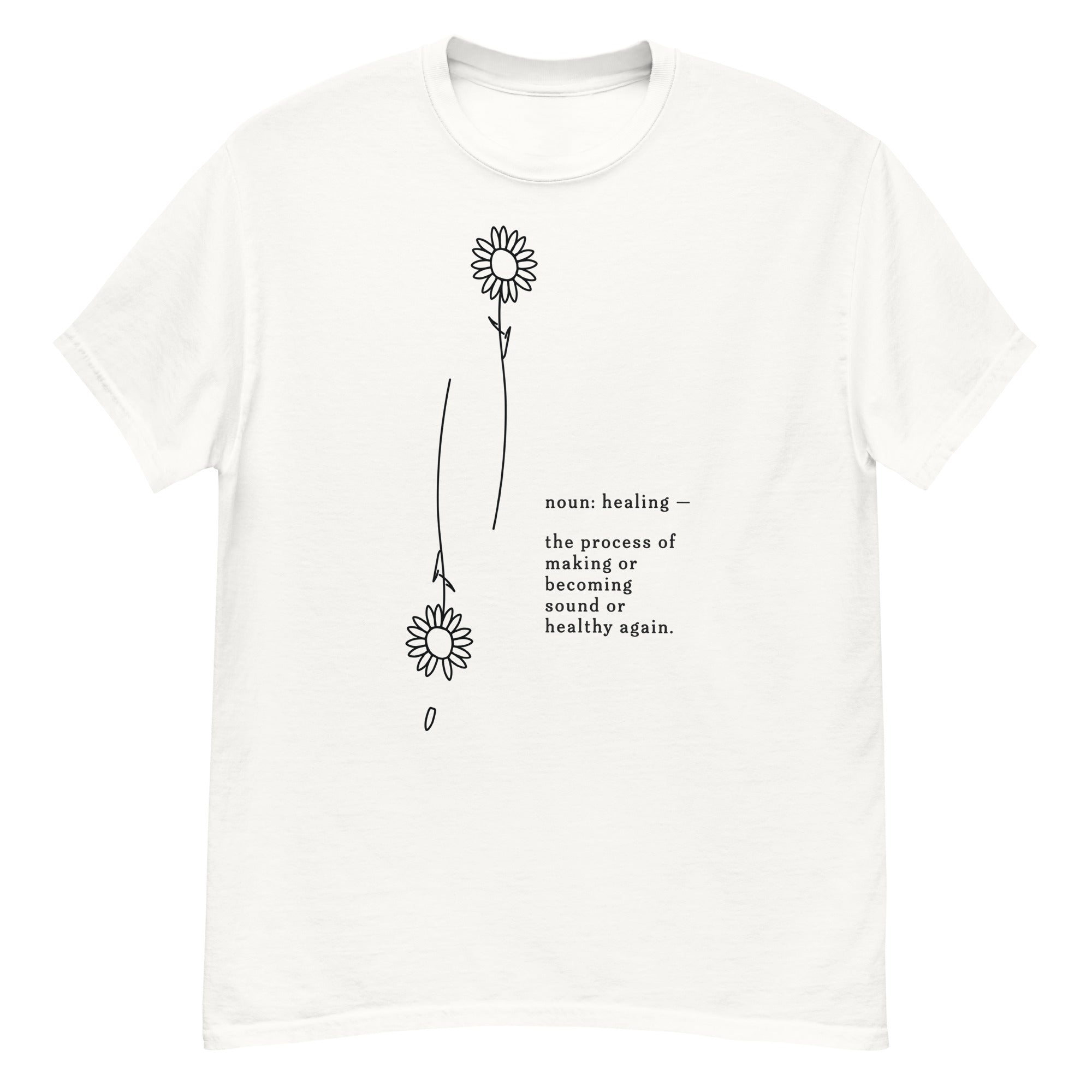 Healing is...T-Shirt | White | by Carly Lind
