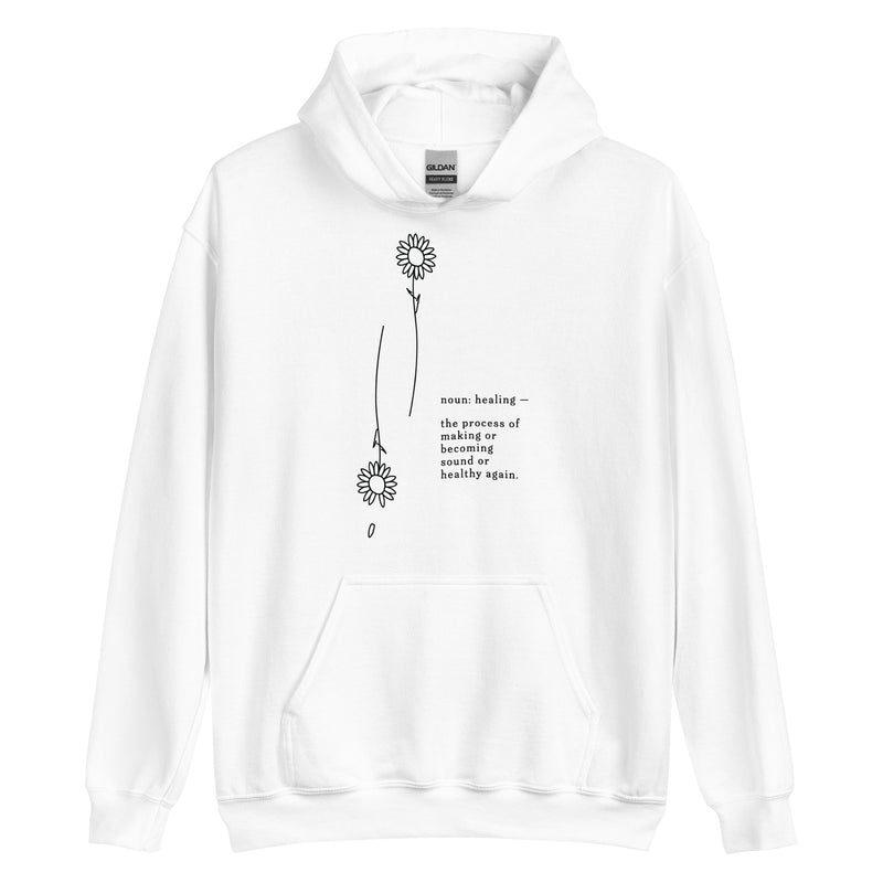 Healing is... | Hoodie | White | by Carly Lind