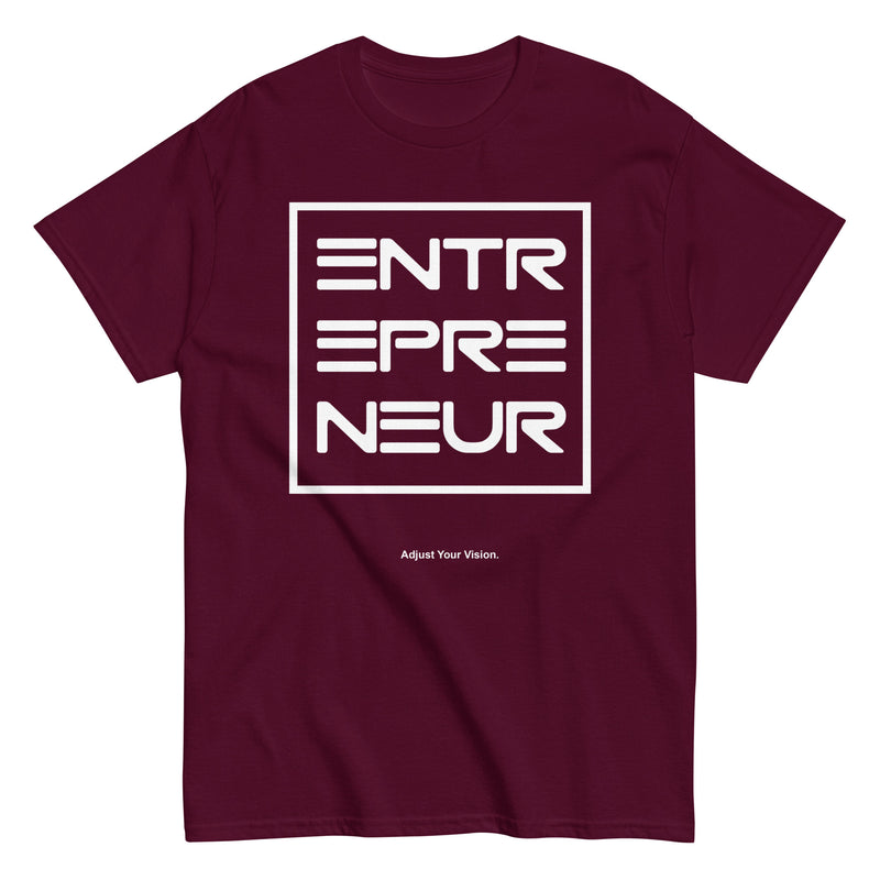 Entrepreneur Shirt | Adjust Your Vision | Burgundy