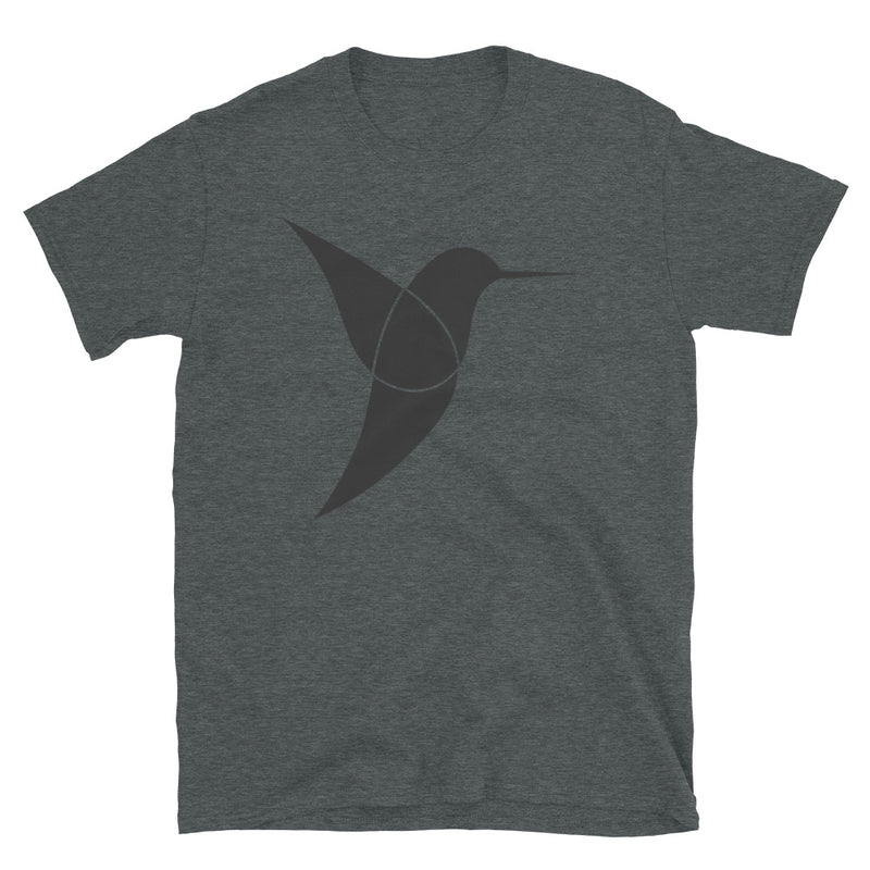 Hummingbird Magic | T-Shirt by Faith Streng | Grey