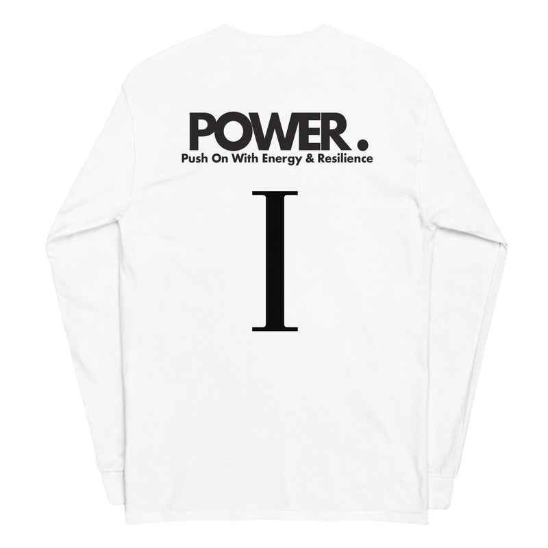 Isaiah Johnson | POWER | Push On With Energy & Resilience | Long Sleeve| White