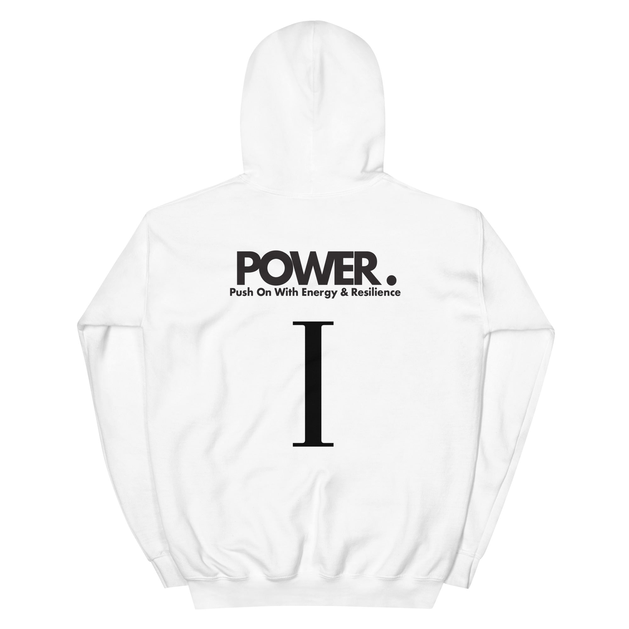 Isaiah Johnson | POWER | Push On With Energy & Resilience | Hoodie | White