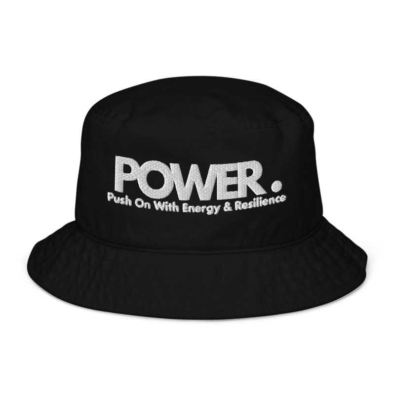 Isaiah Johnson | POWER | Push On With Energy & Resilience | Bucket hat | Black