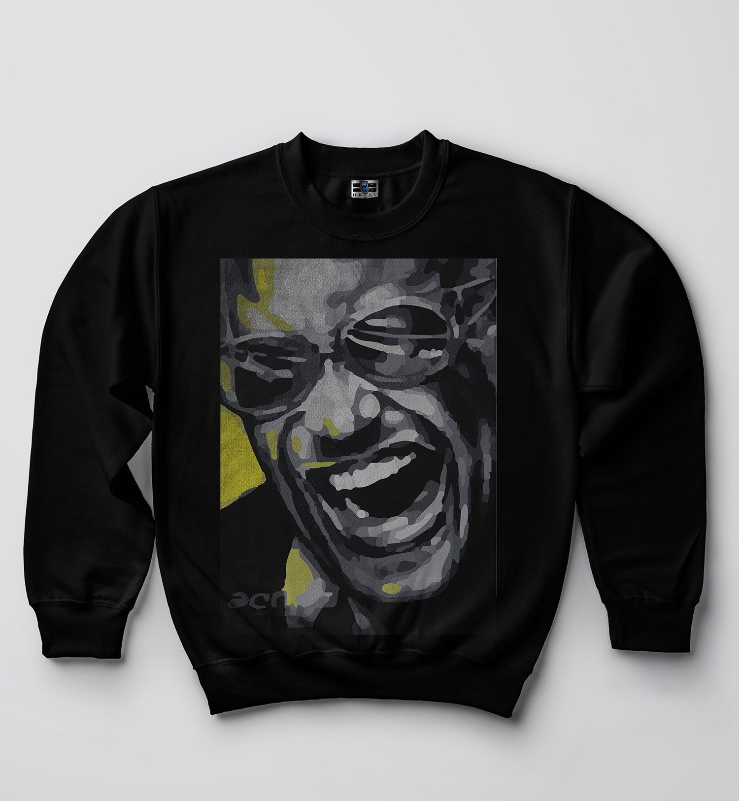 Ray Charles by Renown Boston Street Artist Acoma | Sweatshirt | Black