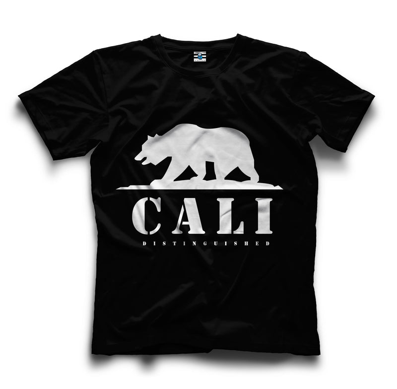 Cali Distinguished Black Printed T-Shirt| Men and Women T-shits