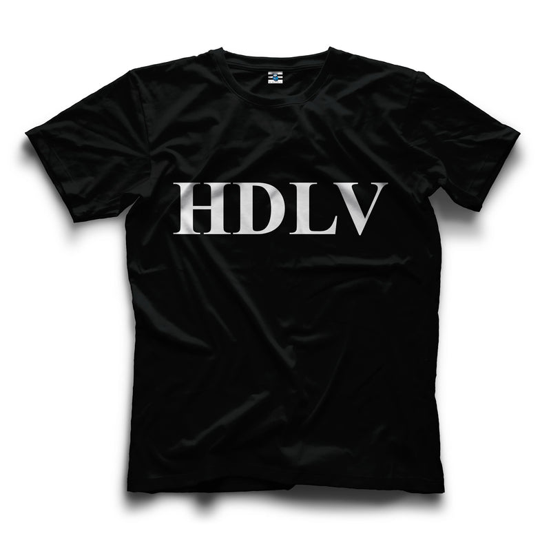 Distinguished II Plain Black Printed T-Shirt | HDLV Black T-Shirts for Men