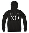 HD-LV  XO i Zip Up Hoodie i Black