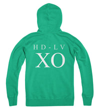 HD-LV  XO i Zip Up Hoodie i Ecto Green