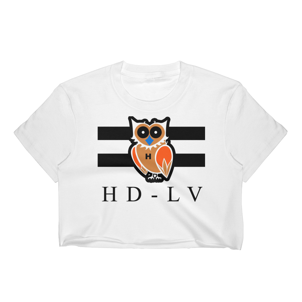 HD-LV Invert - White | Crop Top for Women