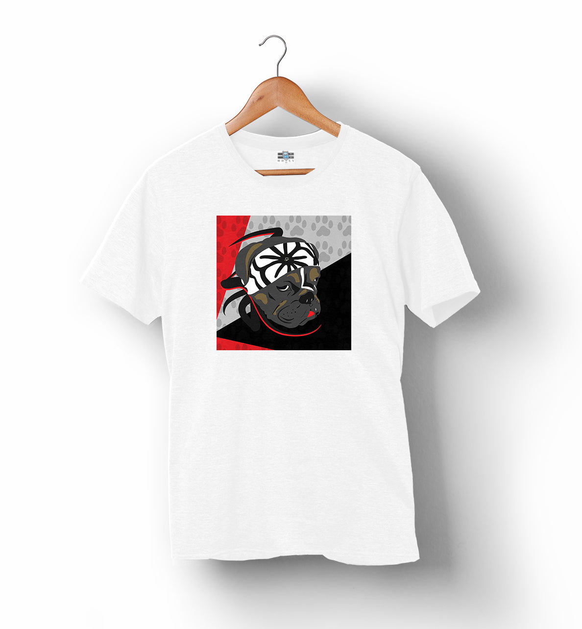 Karate Dog | Red, Black & Grey | T-Shirt