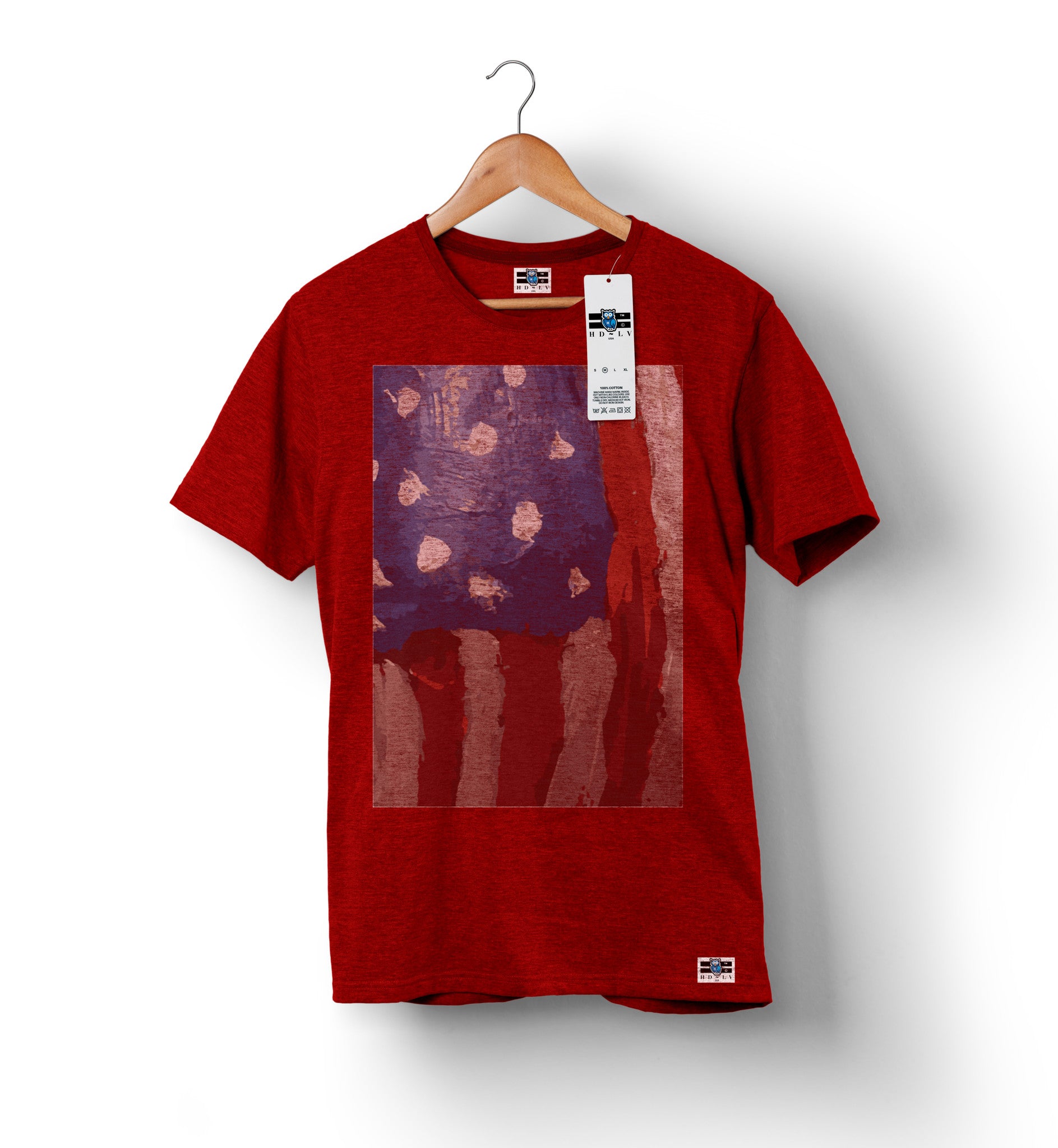 American Flag Artwork | Shirt | Red