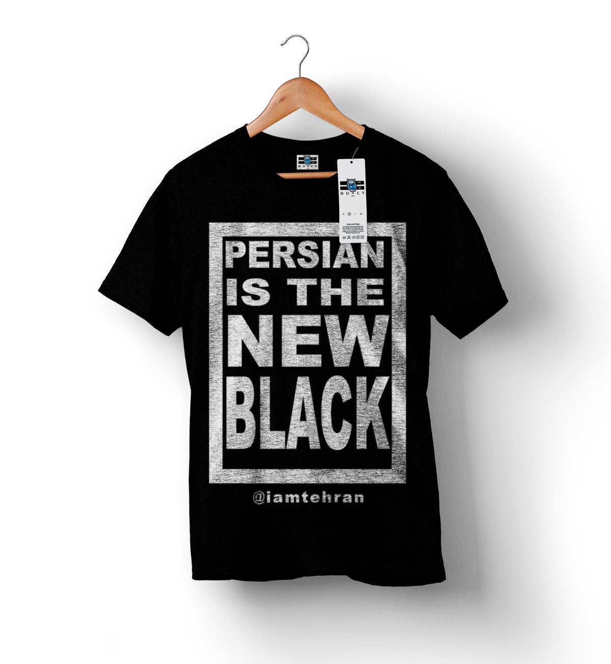 Shop and Buy Persian is The New Black Political Shirt by Tehran Von Ghasri