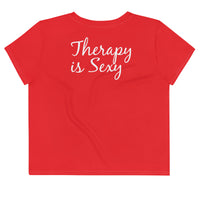 Therapy is Sexy Red Crop Top by Carly Lind - Limited Edition