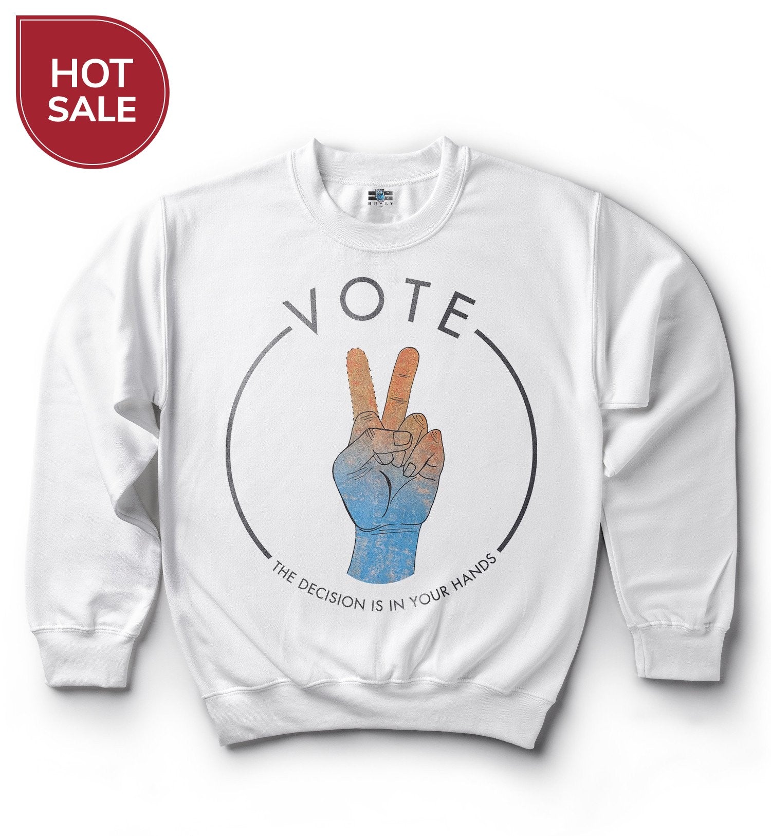 Vote - Sweat Shirt - White