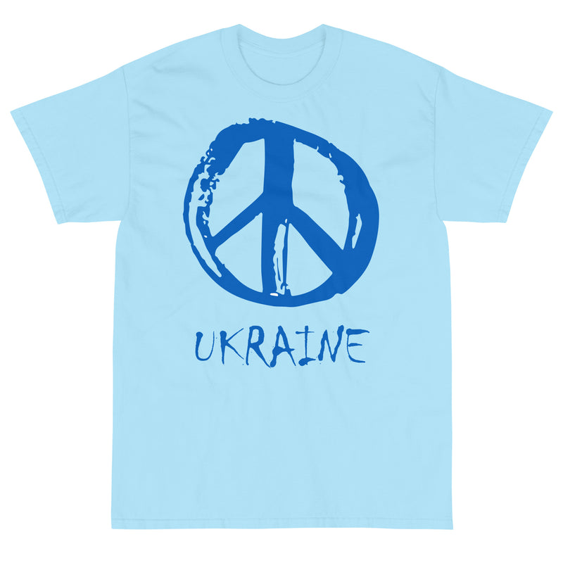 Peace for Ukraine Painted on Light Blue | Political Shirts