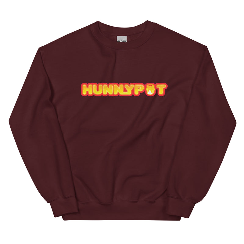 Hunnypot Live | Classic Burgundy Crew Neck Sweatshirt