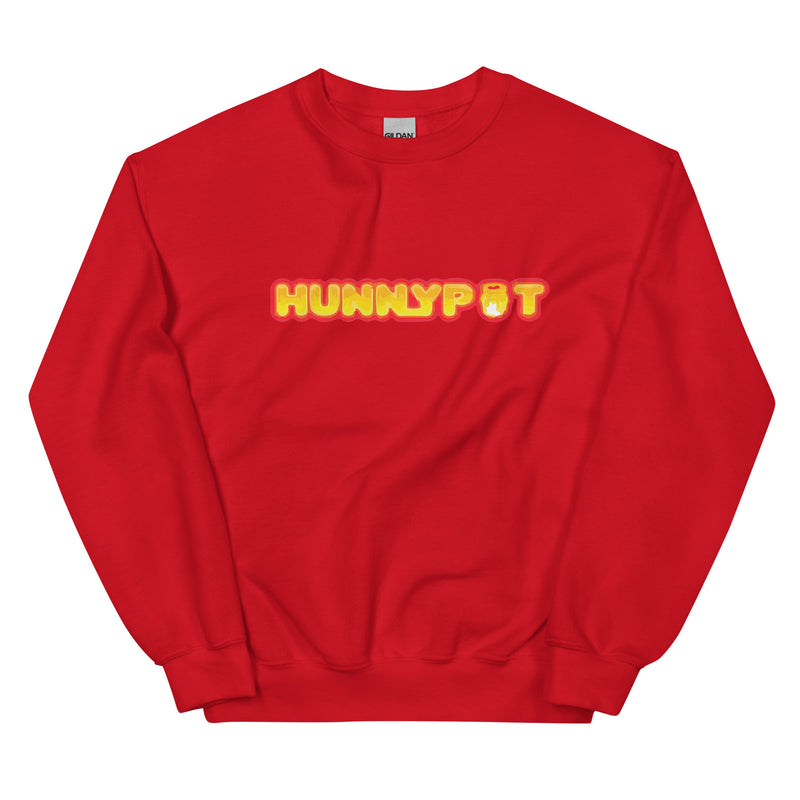 Hunnypot Live | Classic Red Crew Neck Sweatshirt