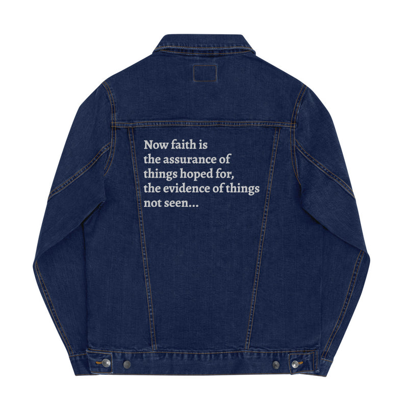 HD-LV  | Faith In The Unseen | Mens Classic Blue Jean Jacket